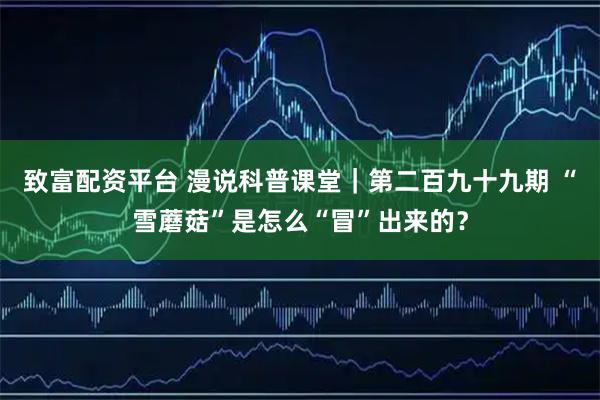 致富配资平台 漫说科普课堂｜第二百九十九期 “雪蘑菇”是怎么“冒”出来的？