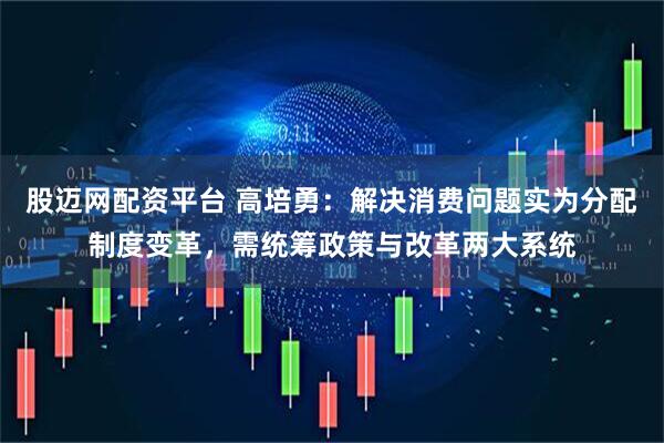 股迈网配资平台 高培勇：解决消费问题实为分配制度变革，需统筹政策与改革两大系统